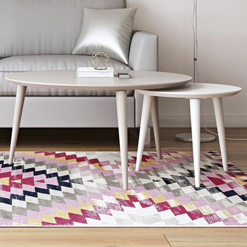 CosmoLiving by Cosmopolitan CosmoLiving Carnegie Nesting Tables in Taupe and White, , large