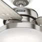 Hunter Sentinel 44" Ceiling Fan with LED Lights in Brushed Nickel, , large