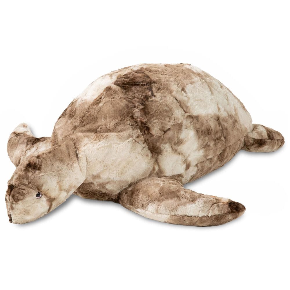 Jaxx Shelly The Turtle Sea Buddy Large Kids Stuffed Animal Bean Bag in Tie-Dye Coca Mocha, , large
