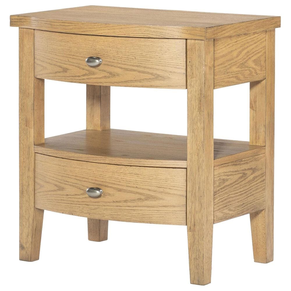 St Claire Home Today"s Traditions 2 Drawer Open Nightstand in Natural Hickory, , large