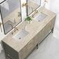 James Martin Emmeline 72" Double Bathroom Vanity in Pebble Oak with 3 cm Tajnar Eclos Top and Rectangular Sinks, , large
