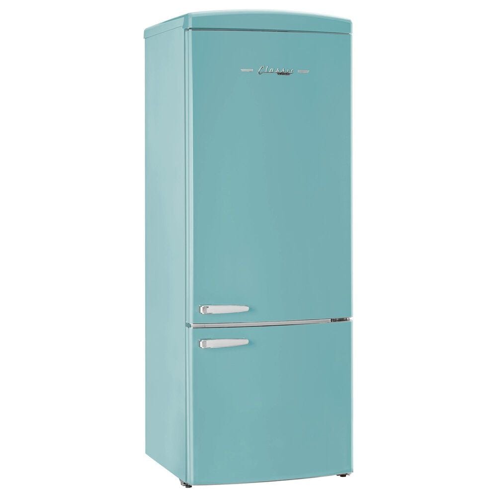 Unique Appliances Classic Retro 17 Cu. Ft Bottom Mount Refrigerator in Ocean Mist Turquoise, , large