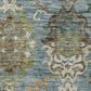 Dalyn Rug Company Silk Road Aqua, Gold, Copper, Blue, Teal, Mocha and Fern 10" x 14" Area Rug, , large
