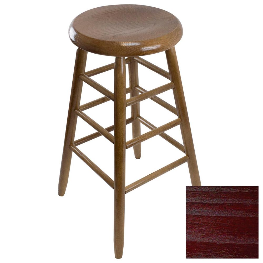 Lakeside Garland Round Barstool in Cranberry, , large