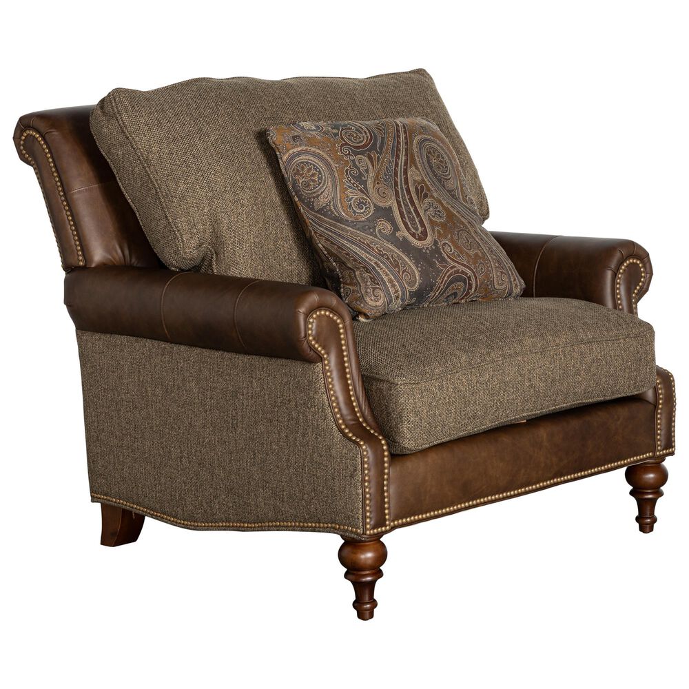 Craftmaster Furniture Corp Custom Blends Chair and a Half in Brown, , large