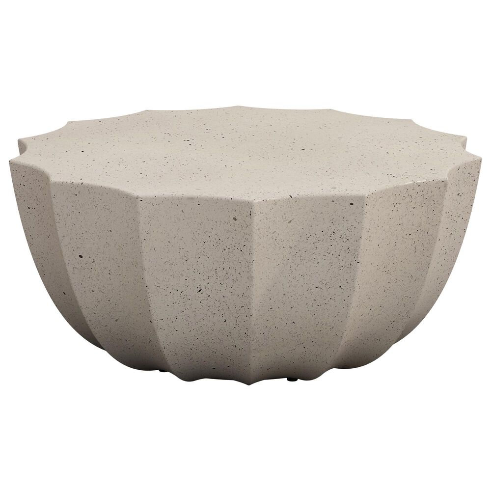 Hearth and Haven Outdoor Waterproof Coffee Table in White, , large