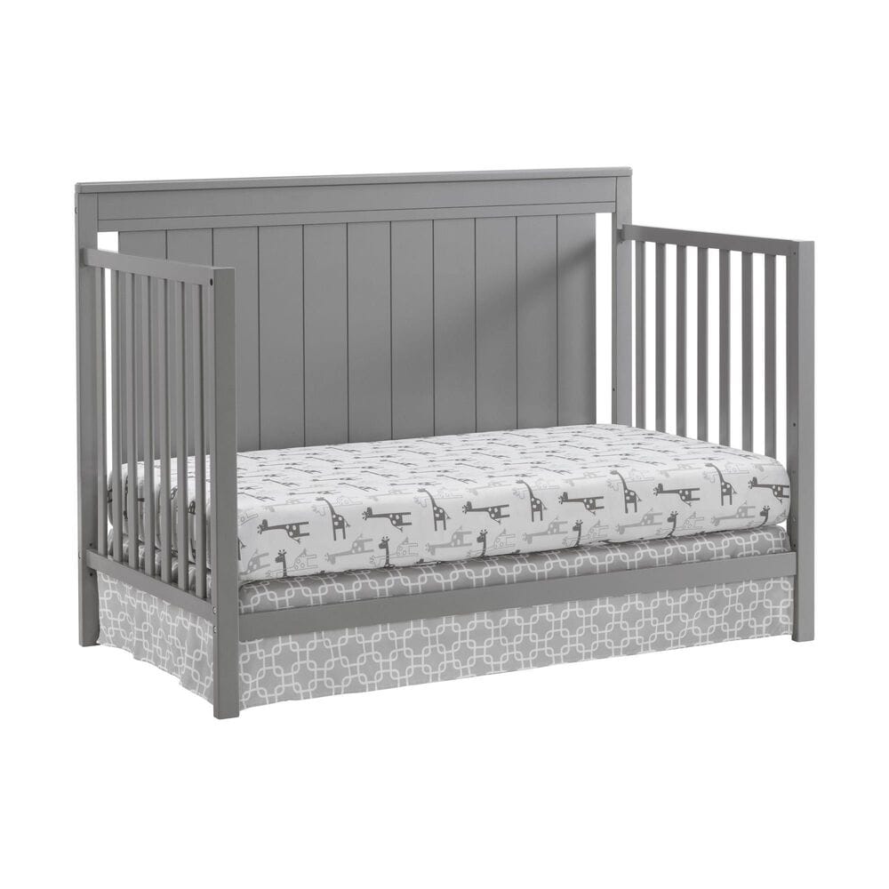 Oxford Baby Lazio 4-In-1 Convertible Crib in Dove Gray, , large