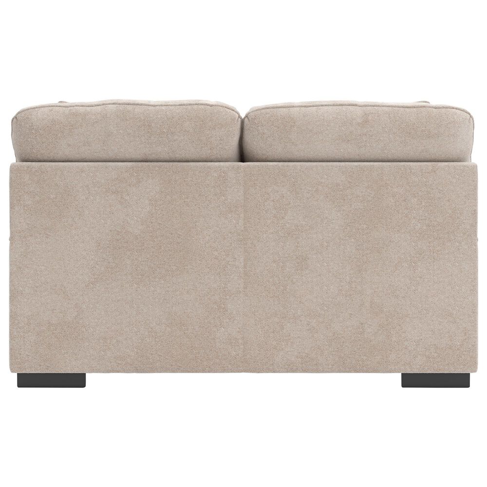 Ashley High Profile Stationary Loveseat in Taupe, , large