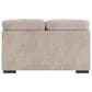 Ashley High Profile Stationary Loveseat in Taupe, , large
