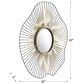 Zuo Modern Comet Mirror in Black/Gold, , large