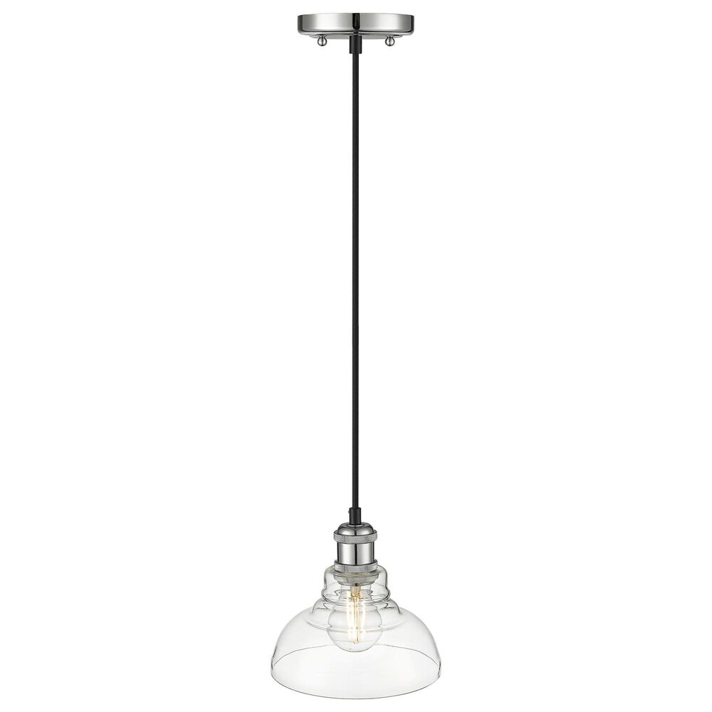Golden Lighting Carver 1-Light Pendant in Chrome, , large