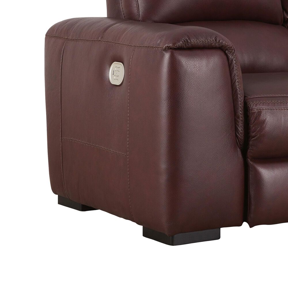 Ashley Alessandro Power Reclining Sofa in Garnet, , large