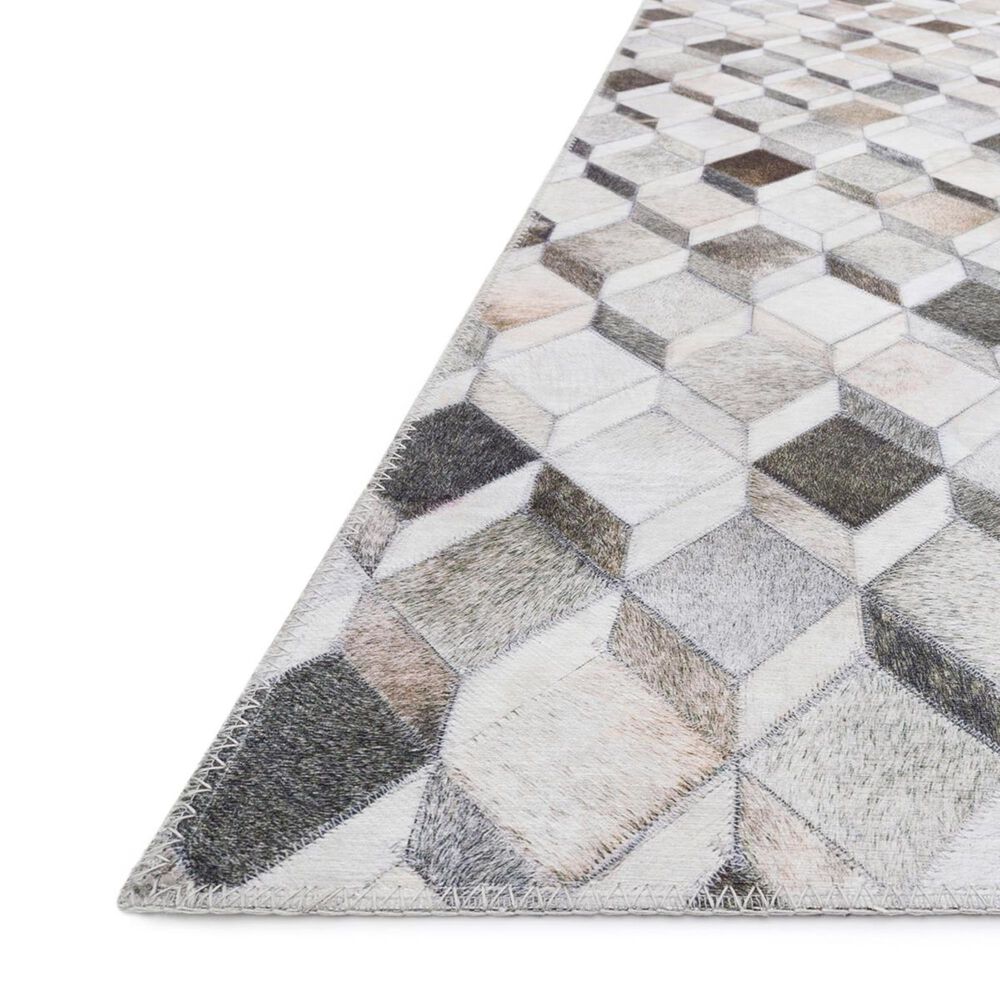 Loloi II Maddox MAD-02 2&#39;6&quot; x 7&#39;6&quot; Grey and Mocha Runner, , large