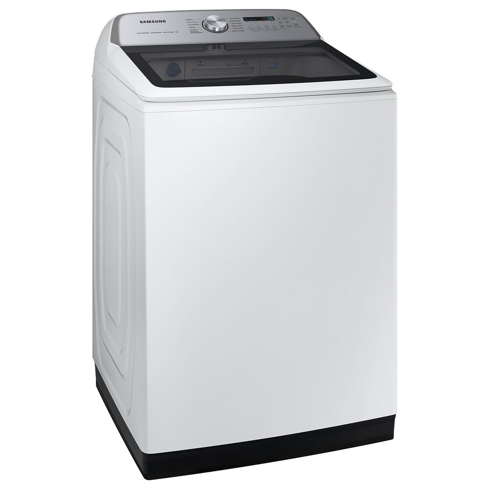 Samsung 5.4 cu. ft. Extra-Large Capacity Smart Top Load Washerwith ActiveWave Agitator and Super Speed Wash in White, , large