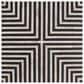 Moe"s Home Collection Terning Side Table in White and Black, , large