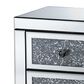 Baxton Studio Ralston 3-Drawer Nightstand in Mirrored, , large