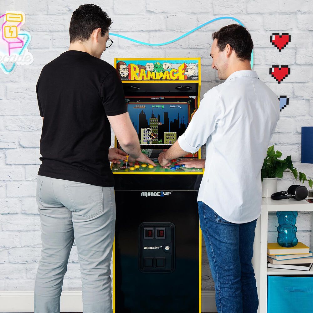 Arcade1Up Joust &amp; Rampage Deluxe Arcade Machine in Multicolor, , large