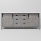 Lexora Home Marsyas 80" Double Bathroom Vanity in Ash Grey with 2 cm White Cultured Marble Top and Rectangular Sinks, , large