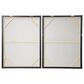 CosmoLiving by Cosmopolitan 40" x 30" Abstract Wall Art in White, Black, Gold and Grey (Set of 2), , large