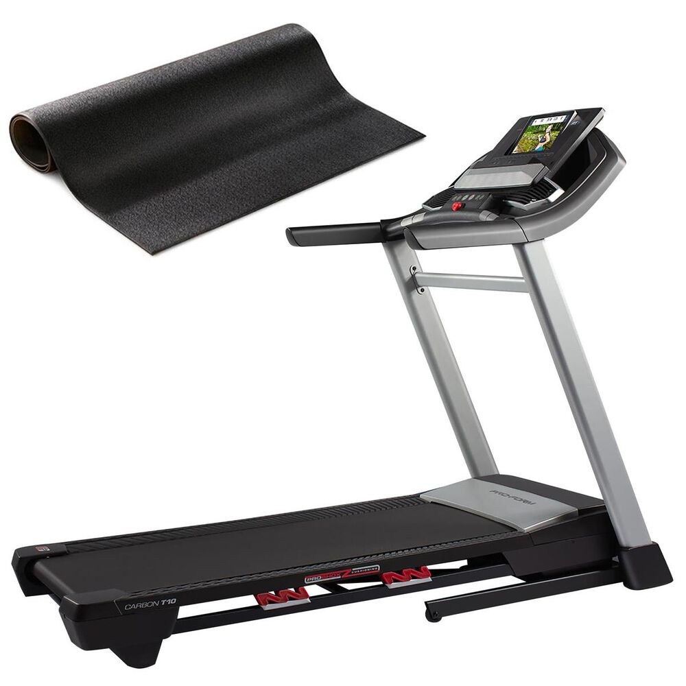 ProForm Carbon T10 Treadmill + 40" x 80" Equipment Floor Mat , , large