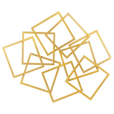 CosmoLiving by Cosmopolitan 37" x 45" Abstract Wall Decor in Gold, , large