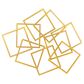 CosmoLiving by Cosmopolitan 37" x 45" Abstract Wall Decor in Gold, , large