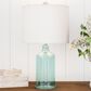 Timberlake Glass Table Lamp with Open Base in Blue, , large
