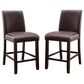 Furniture of America Armstead Counter Height Chair in Dark Walnut (Set of 2), , large