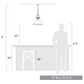 Golden Lighting Duncan 1-Light Pendant with Chain in Matte Black, , large