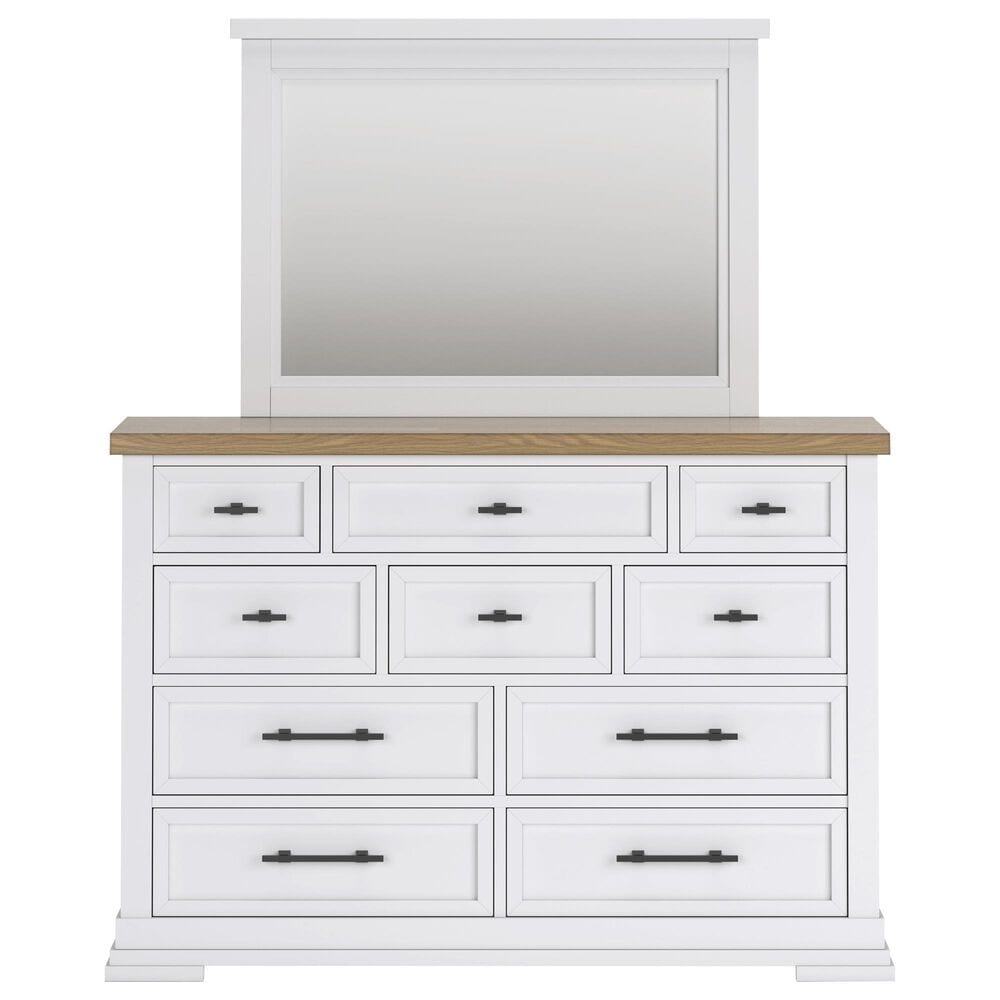 Ashley 5-Piece King Bedroom Set in White and Natural, , large