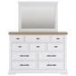 Ashley 5-Piece King Bedroom Set in White and Natural, , large