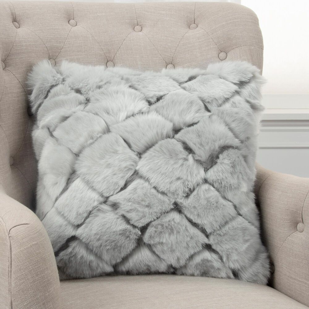 Rizzy Home Geometric 20" Down Filled Pillow in Gray, , large