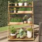 Timberlake Pure Garden 4-Tier Plant Stand in Natural Wood, , large