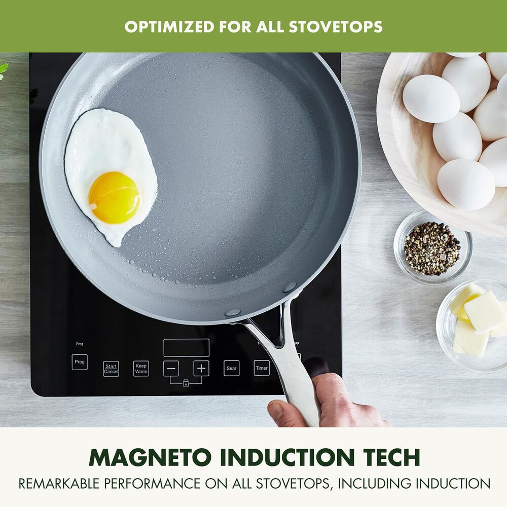 Green Pan Valencia Pro 8" Nonstick Frypan in Grey, , large