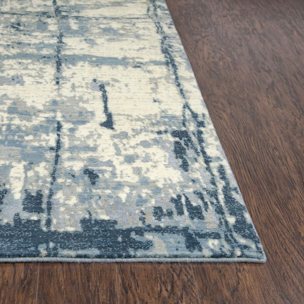 RIZZY Impressions 9&#39; x 12&#39; Blue Area Rug, , large