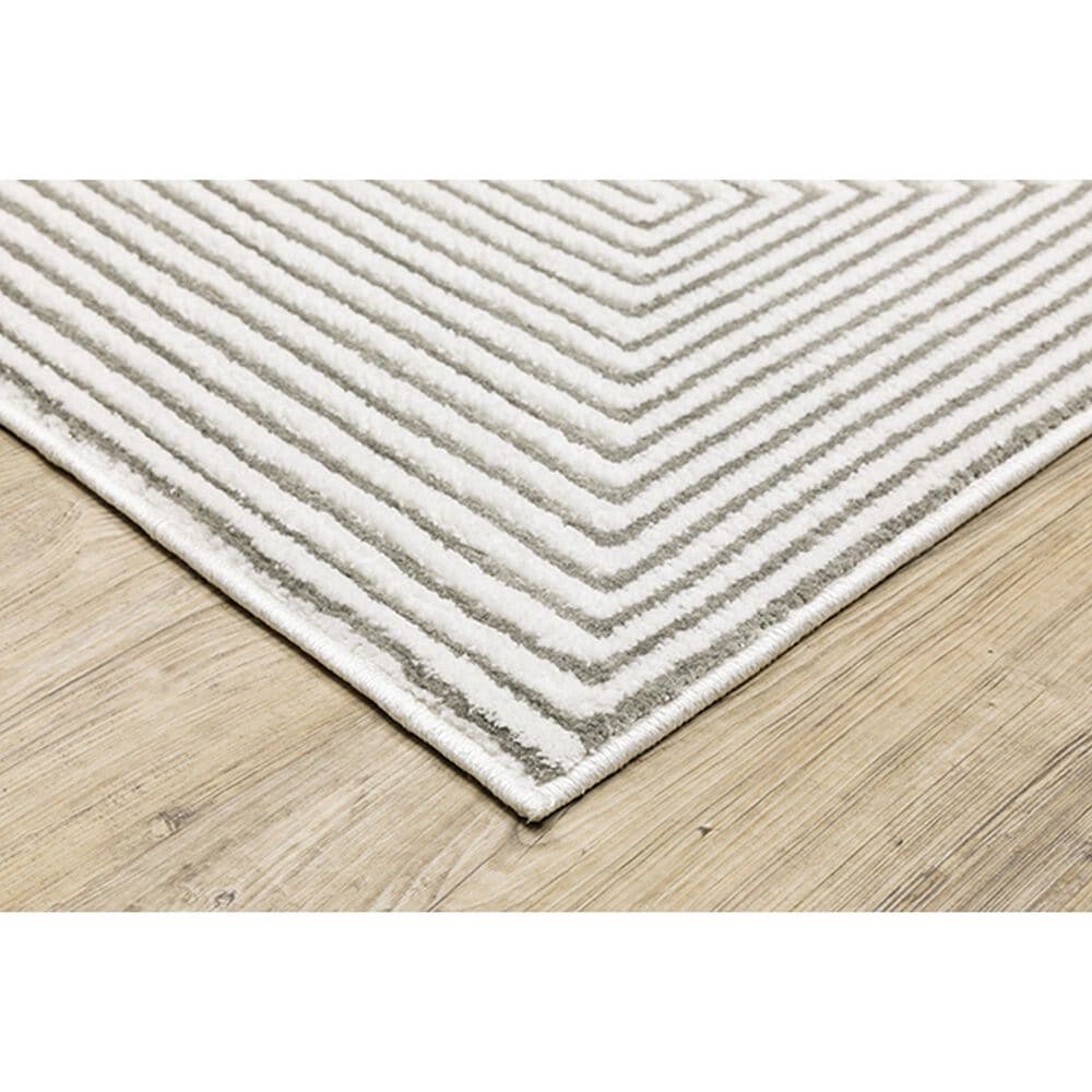 Oriental Weavers Montecito Illusion 5&#39;3&quot; x 7&#39;6&quot; Gray Area Rug, , large