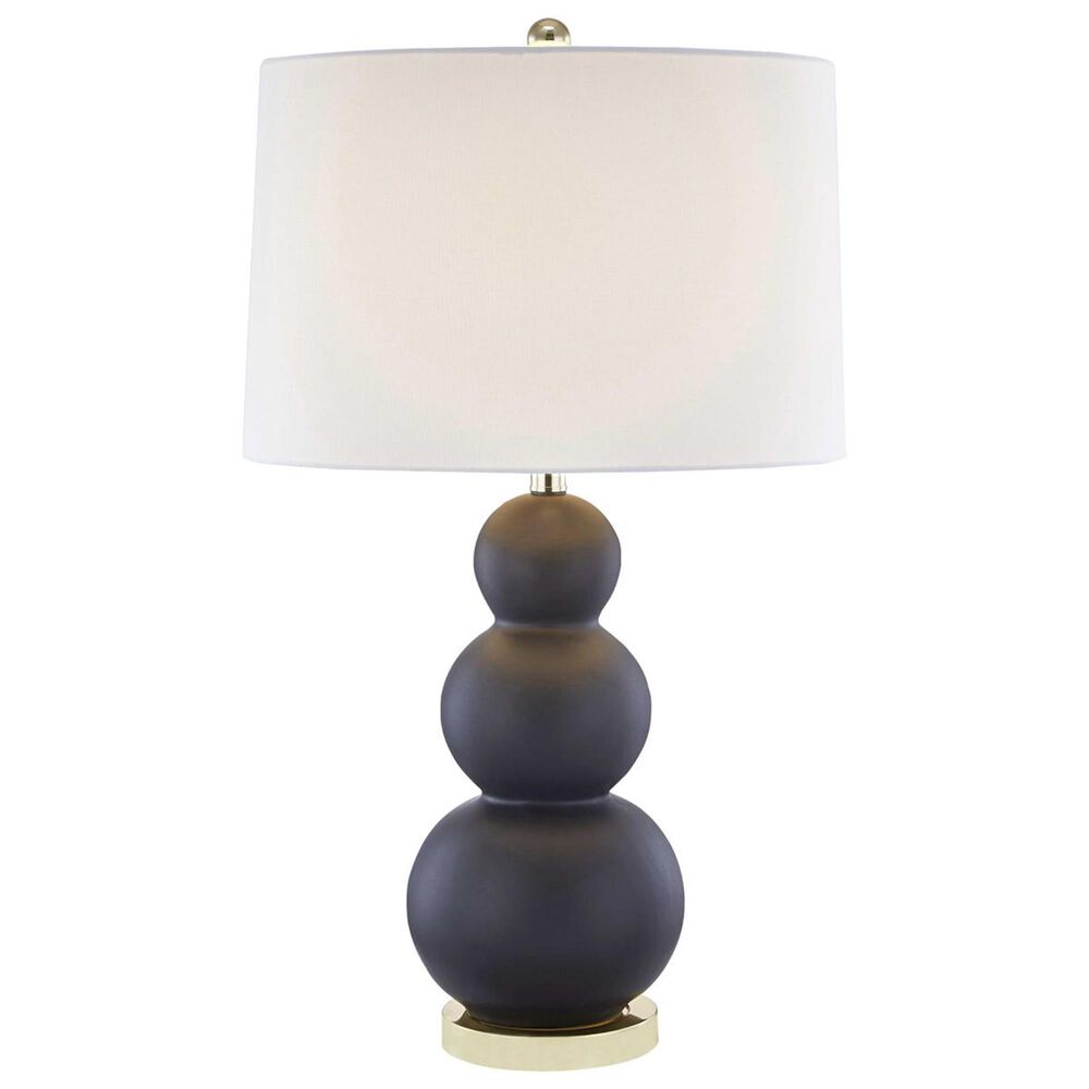 Sagebrook Home 30" Traditional Table Lamp in Matte Black with Shade, , large