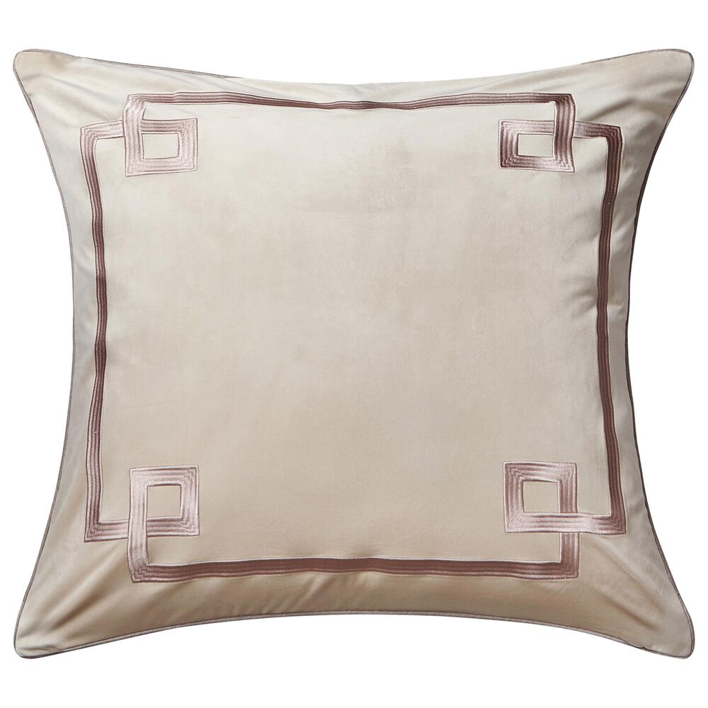 BCP Home Waterford Travis Euro Sham in Mocha and Blush, , large