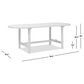 Jennifer Taylor Home Milo Dining Table in Light Natural Cerused - Table Only, , large