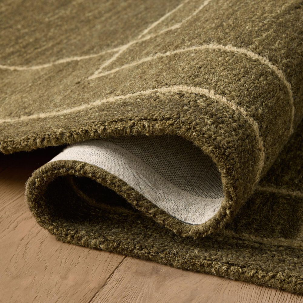 Jeremiah Brent x Loloi Barrow Olive and Natural 2&#39;6&quot; x 9&#39;9&quot; Runner, , large
