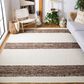 Safavieh Natura NAT321A 9" x 12" Ivory and Brown Area Rug, , large