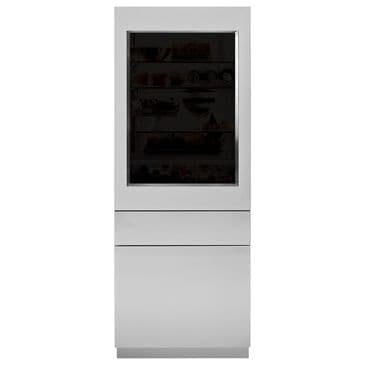 Monogram 30" Glass Door Panel with Left Hand in Stainless Steel 84" Opening, , large