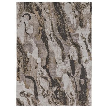 Feizy Vancouver 8" x 10" Charcoal and Beige Area Rug, , large