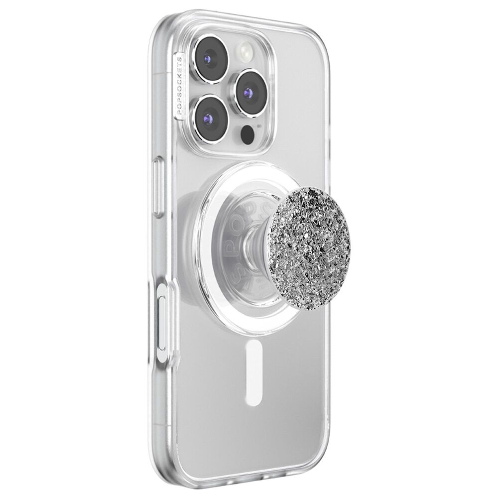 PopSockets MagSafe Circle PopGrip in Confetti Foil Silver, , large