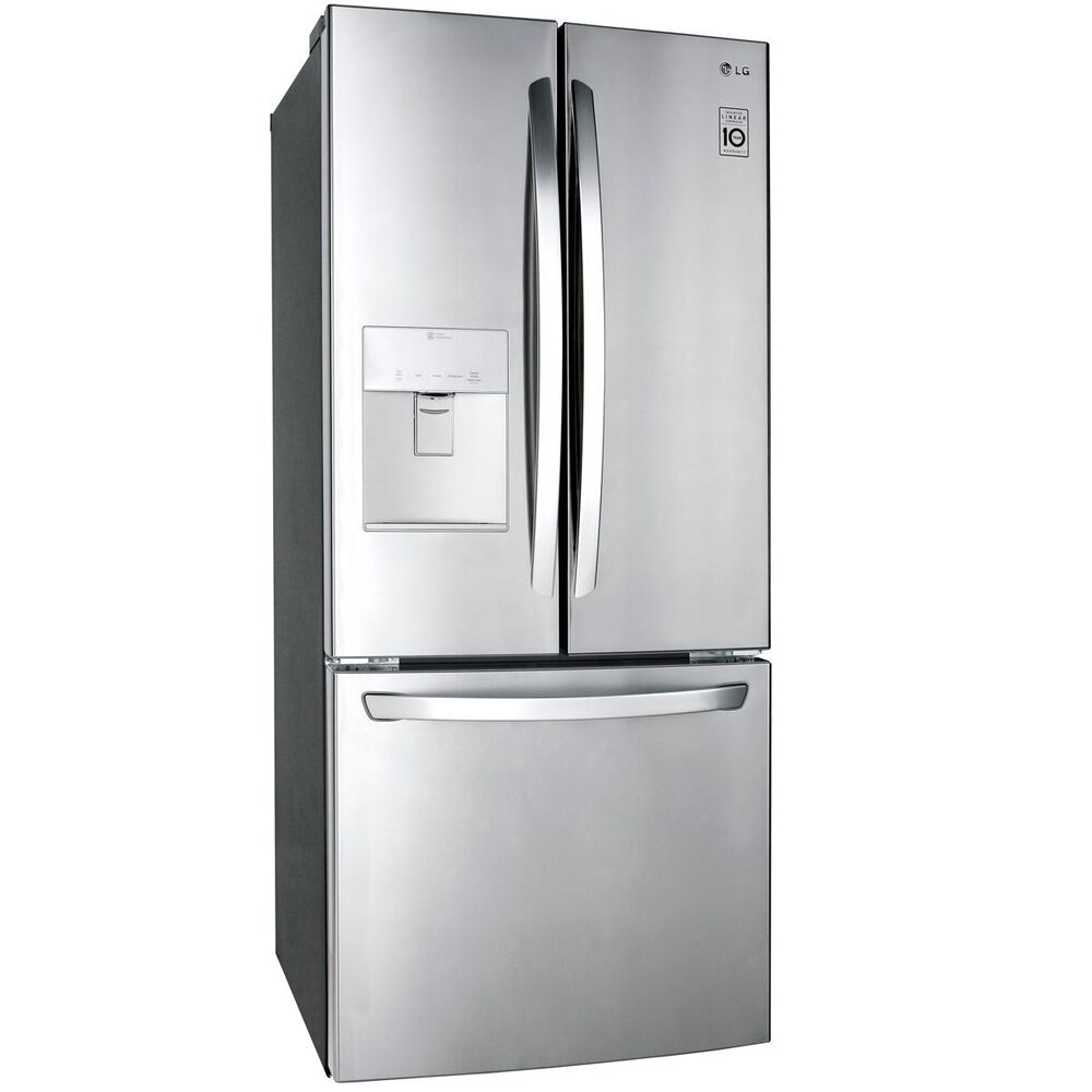 LG 21.8 Cu. Ft. 3-Door French Door Refrigerator in Stainless Steel, , large