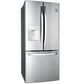 LG 21.8 Cu. Ft. 3-Door French Door Refrigerator in Stainless Steel, , large
