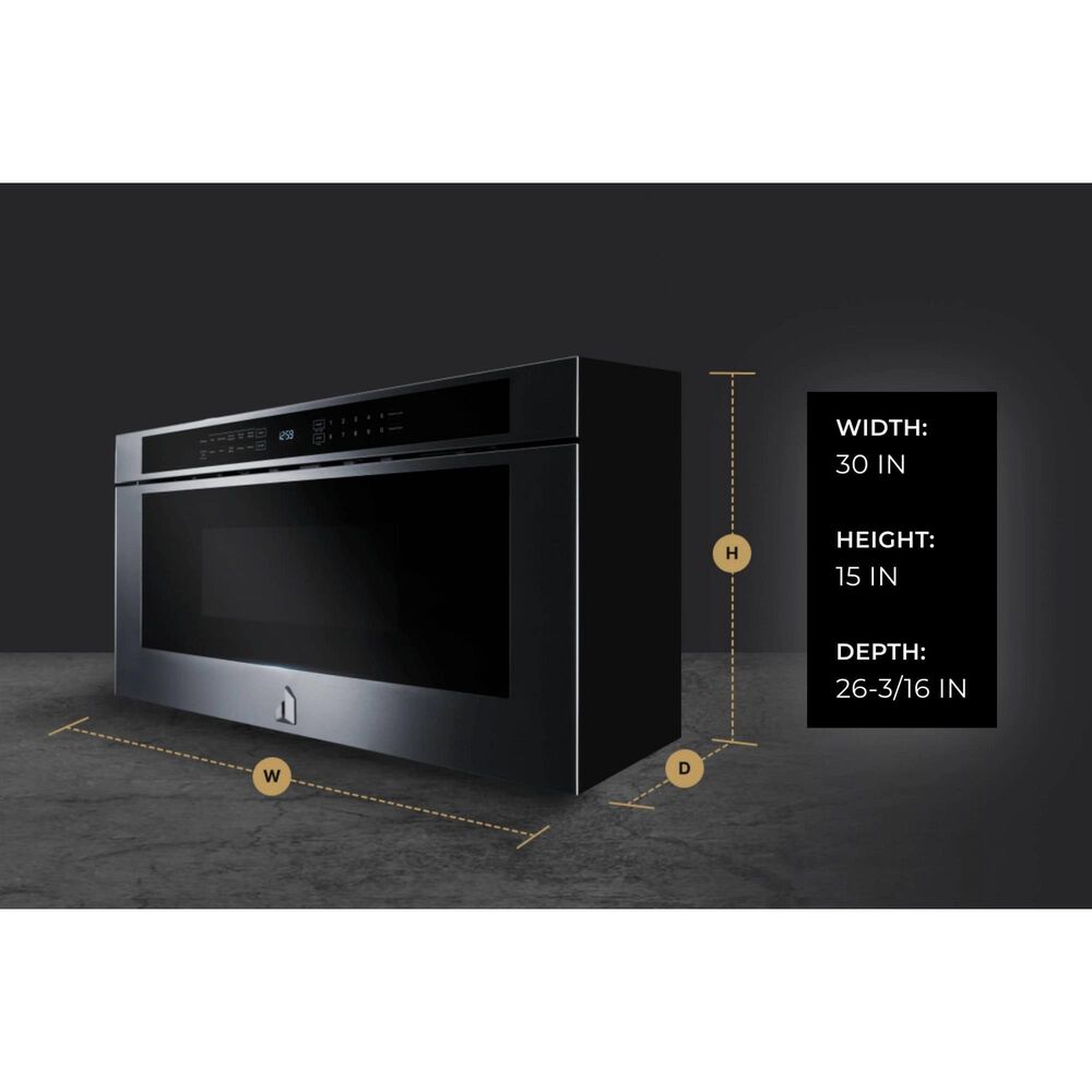 JennAir RISE 30" Undercounter Microwave Oven with Drawer Design in Stainless Steel, , large