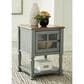 Ashley Mirimyn Accent Cabinet in Antiqued Gray, Brown and Clear, , large
