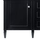 James Martin Vanities Brittany 60" Double Bathroom Vanity in Black Onyx with 3 cm Arctic Fall Solid Surface Top, , large