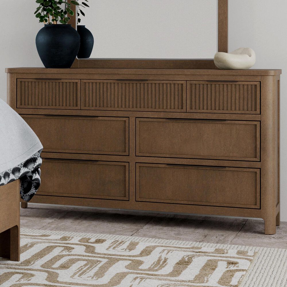 Riverside Furniture Jaxon 7-Drawer Dresser Only in Casual Mink, , large